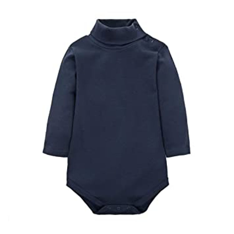 Picture of 80040 100% Cotton Thermal Turtlenecks Bodies Babies NAVY